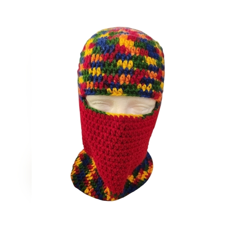 Red/Multi Colors Skimask - Picture 2 of 2
